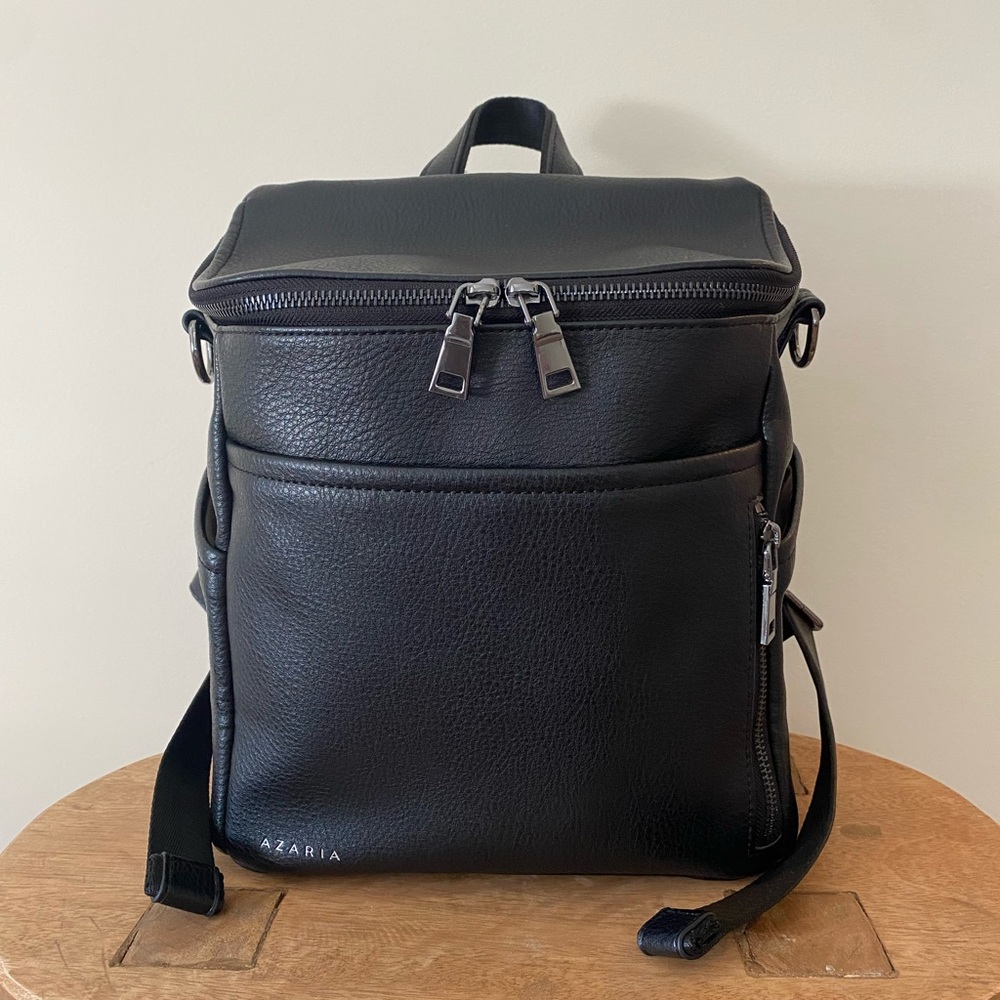 Azaria la mere black with gunmetal hardware PETITE
